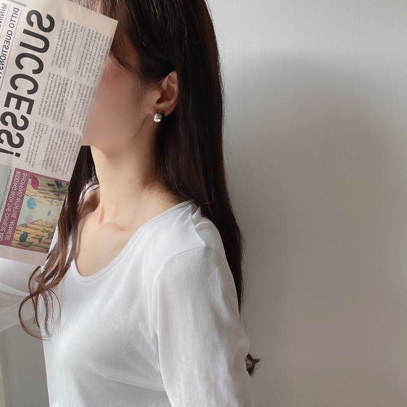ball earrings(large) 10枚目の画像