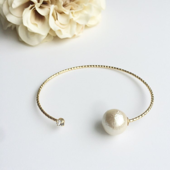 pearl&stone bracelet 第2張的照片