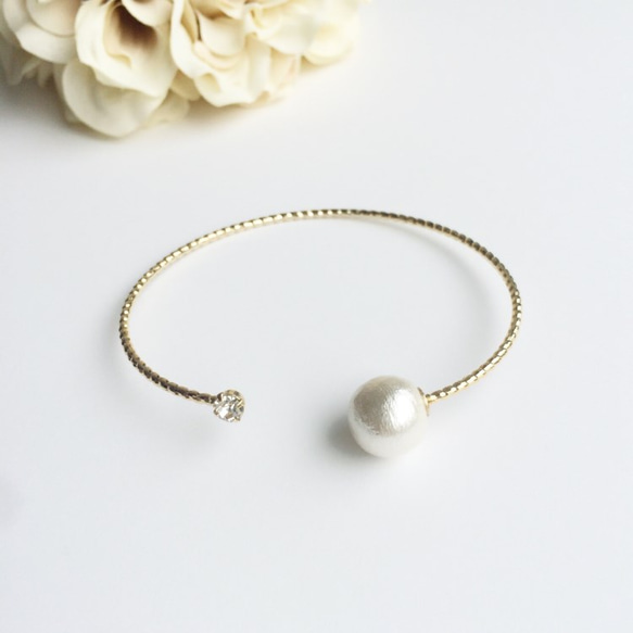 pearl&stone bracelet 3枚目の画像