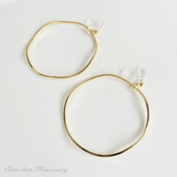 wave big hoop earring 第3張的照片