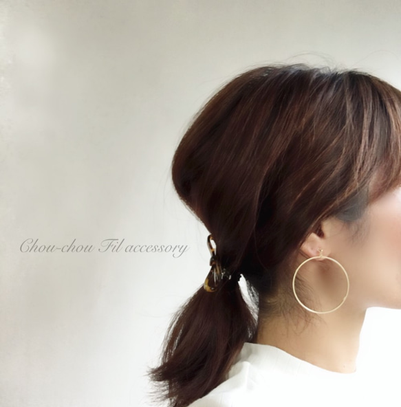 simple big hoop earring 4枚目の画像