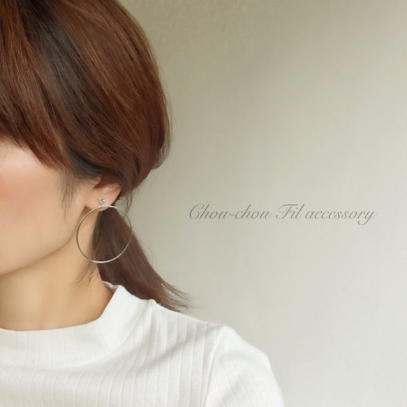 simple big hoop earring 5枚目の画像