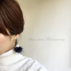 ♡heart hoop far earring 5枚目の画像