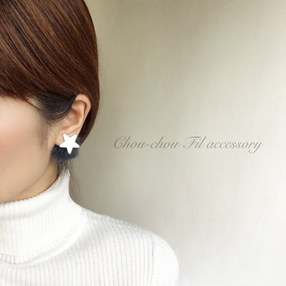 2way star＆far earring 6枚目の画像