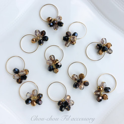 beads hoop earring 第2張的照片