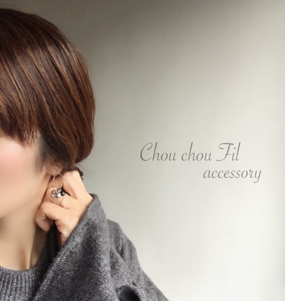 beads hoop earring 第3張的照片