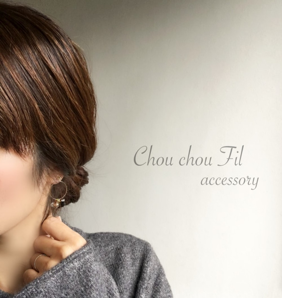 beads hoop earring 第4張的照片