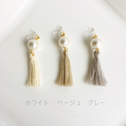 pearl&tassel earring 第2張的照片