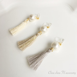 pearl&tassel earring 第3張的照片