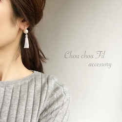 pearl&tassel earring 第4張的照片