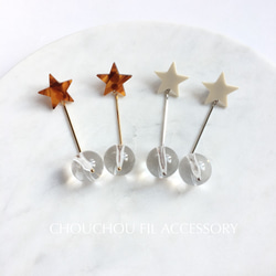 star&swing clear ball earring 1枚目の画像