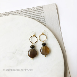 antique beads earring 1枚目の画像