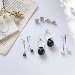 black stone swing earring 7枚目の画像