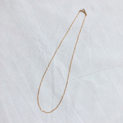 simple choker necklace(14kgf) 2枚目の画像