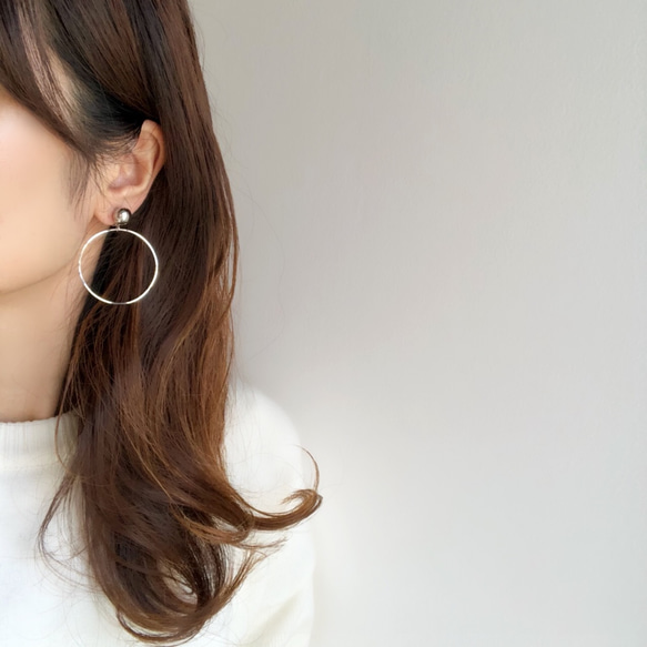 metal&wave big hoop earring 6枚目の画像