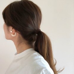 back pearl&mini hoop earring 10枚目の画像