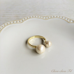 W mini pearl ring 1枚目の画像