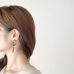 べっ甲W oval earring 4枚目の画像