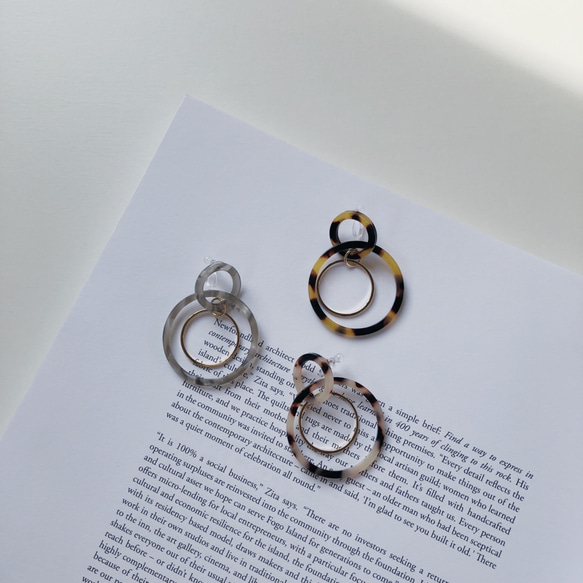 color ring hoop earring 2枚目の画像
