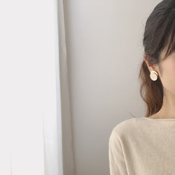 circle layered earring 5枚目の画像