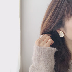 circle layered earring 9枚目の画像