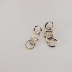 asymmetry big chain earring 5枚目の画像