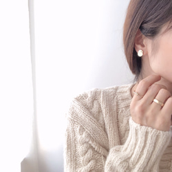 circle layered mini earring 7枚目の画像