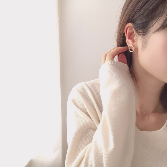 w circle earring 5枚目の画像