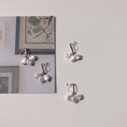 巴洛克式珍珠鞦韆耳環 第1張的照片