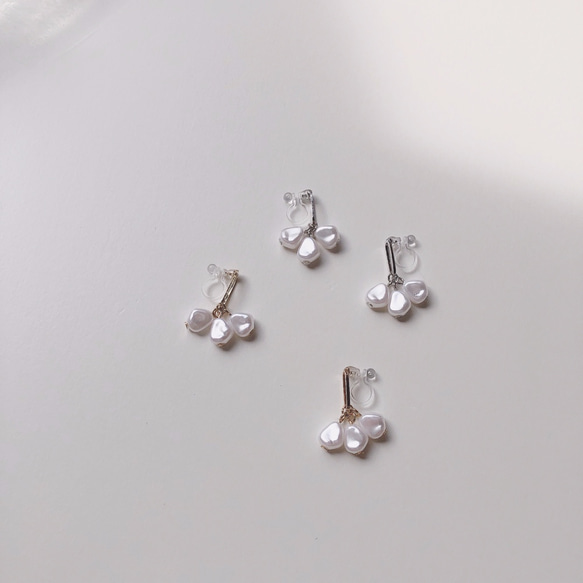 巴洛克式珍珠鞦韆耳環 第2張的照片
