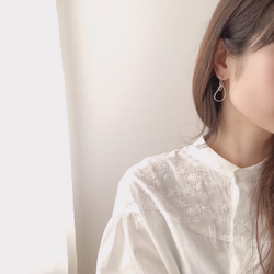 hoop deformed swing earring 6枚目の画像