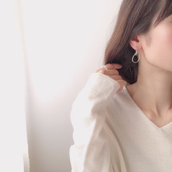 hoop deformed swing earring 8枚目の画像