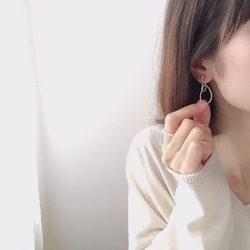 hoop deformed swing earring 9枚目の画像