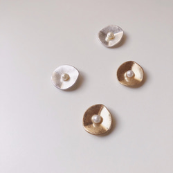 circle point pearl earring 2枚目の画像
