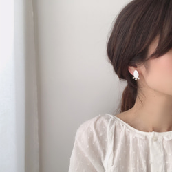 deformed oval pear earring 4枚目の画像