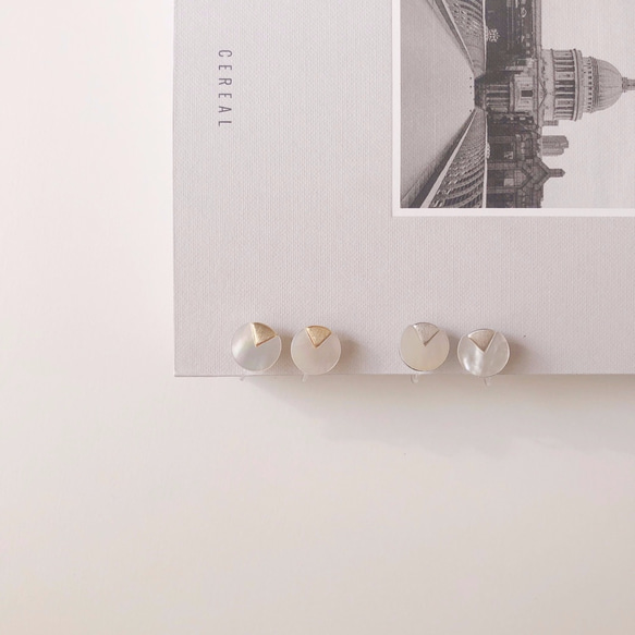 shell point earring 1枚目の画像