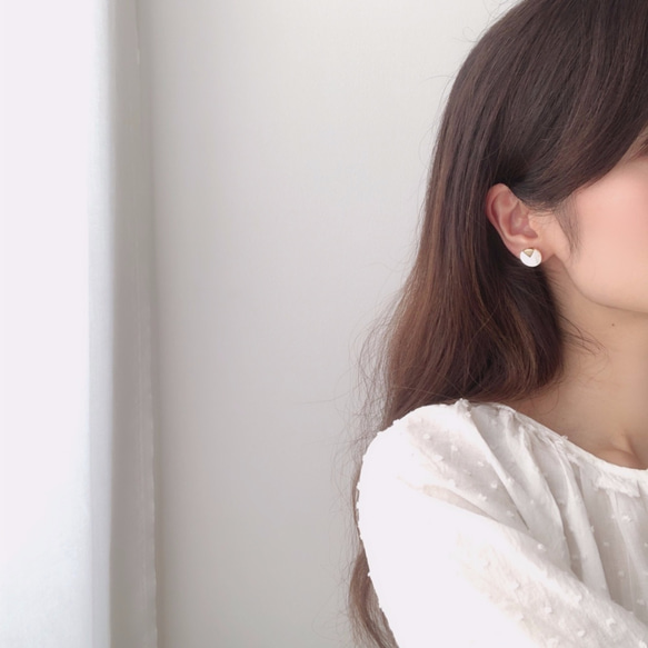 shell point earring 5枚目の画像