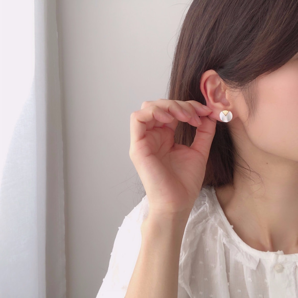 shell point earring 6枚目の画像