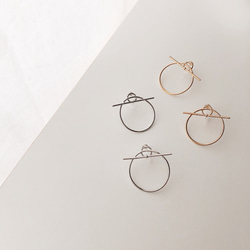 circle bar earring 1枚目の画像