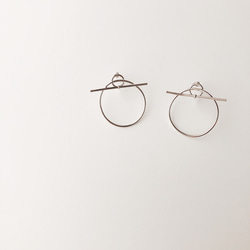 circle bar earring 2枚目の画像