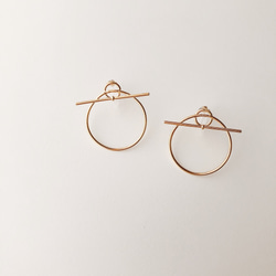 circle bar earring 3枚目の画像