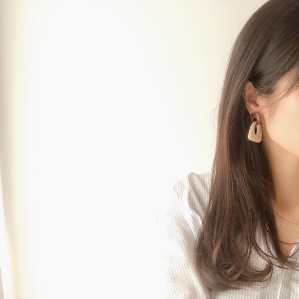 marble swing earring 8枚目の画像