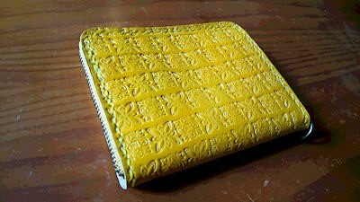 ３面ファスナーウォレット＊イエロー 5,500円