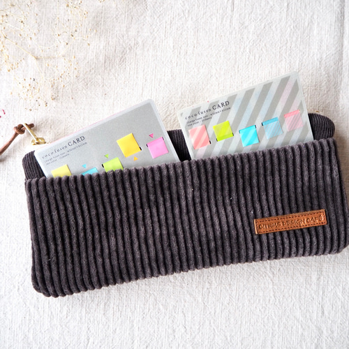 レトロ可愛い✳︎大きめペンケース《ダークブラウン/茶色》 ペン