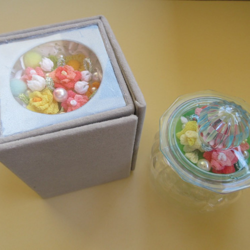 ときめく！つまみ細工のジュエリーボックス(汚れないアイデア品