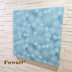 【45×45cm】軽量ファブリックパネル_大輪の花（Aquarium）　P6-3 1枚目の画像