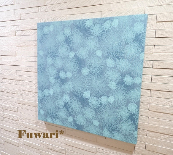 【45×45cm】軽量ファブリックパネル_大輪の花（Aquarium）　P6-3 1枚目の画像