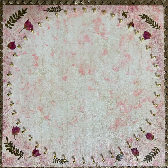 ボロニアの大人かわいい　糸かけ曼荼羅　キット　きらめくピンク＆ホワイト 1枚目の画像