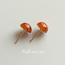 ✳︎Baltic amber✳︎バルト海の琥珀✳︎14KGF✳︎ピアス✳︎ 4枚目の画像