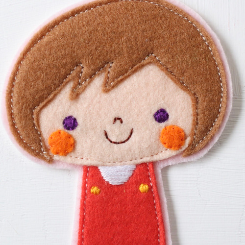 入園・入学準備に＊女の子の大きいフェルトワッペン 名入れ＊おしゃれ